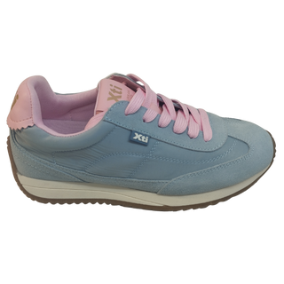 MUJER DEPORTIVA ZAPATO TEXTIL CELESTE