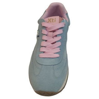 MUJER DEPORTIVA ZAPATO TEXTIL CELESTE
