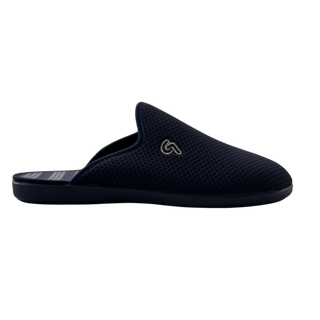 HOMBRE ZAPATILLAS DE ESTAR POR CASA LICRA TOPOS LOGO G MARINO