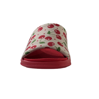 MUJER ZAPATILLAS DE ESTAR POR CASA CEREZAS ROJO