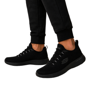 HOMBRE DEPORTIVA SKECHERS  ELASTICA NEGRO