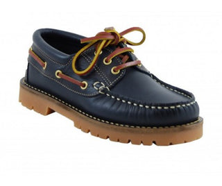 Nauticos de piel clásicos cordones marino niño - Benavente