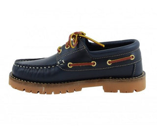 Nauticos de piel clásicos cordones marino niño - Benavente