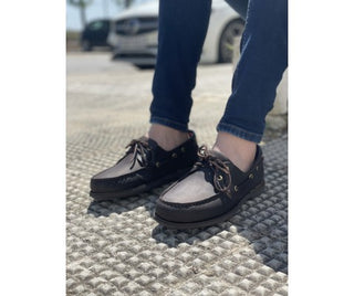 NAUTICO DE PIEL ENGRASADA MARRÓN - BENAVENTE