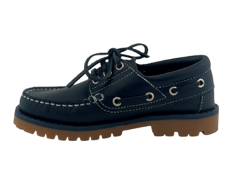 NAUTICOS DE PIEL CLÁSICOS CORDONES MARINO NIÑO - BENAVENTE
