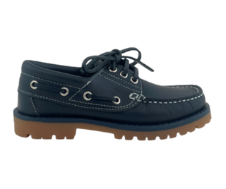 NAUTICOS DE PIEL CLÁSICOS CORDONES MARINO NIÑO - BENAVENTE