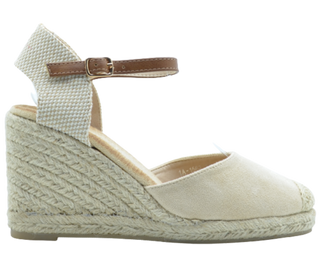 CUÑA ESPARTO MAYO PLANTILLA MEMORY FOAM BEIG