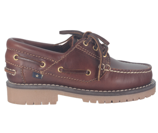 NAUTICOS DE PIEL ALBARRACIN CORDONES CAMEL