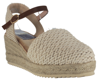 CUÑA ESPARTO JUNIO PLANTILLA MEMORY FOAM BEIG