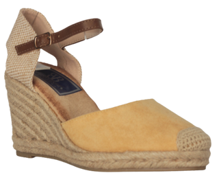 CUÑA ESPARTO MAYO PLANTILLA MEMORY FOAM AMARILLO