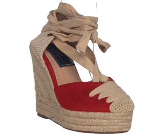 CUÑA ESPARTO IBIZA ROJA