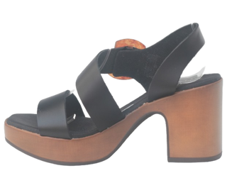SANDALIA TACON BIMBA NEGRO