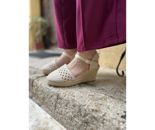 CUÑA ESPARTO ALEGRIA BEIGE