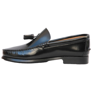 ZAPATO MOCASIN BORLAS NEGRO GOMA