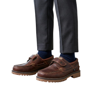 NAUTICOS DE PIEL BECEITE CUERO NIÑO