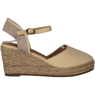 CUÑA ESPARTO AMAPOLA BEIGE TEXTIL