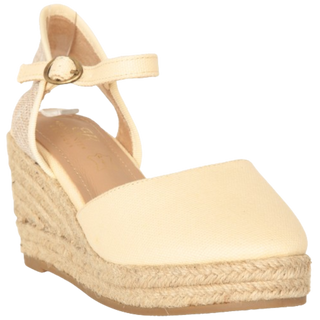 CUÑA ESPARTO AMAPOLA BEIGE TEXTIL