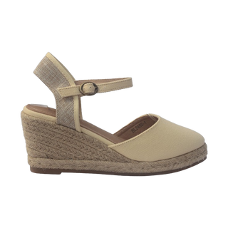 CUÑA DE ESPARTO ANDALUCIA BEIGE TEXTIL