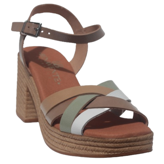 SANDALIA TACON VICA TAUPE COMBI
