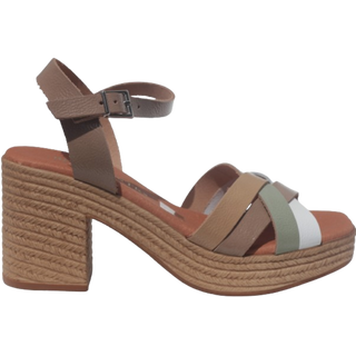 SANDALIA TACON VICA TAUPE COMBI