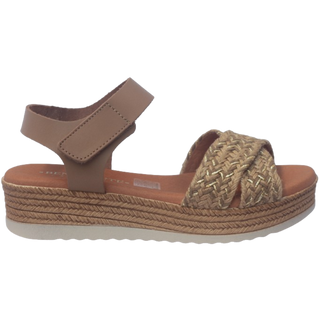 SANDALIA PLATAFORMA LISA TAUPE