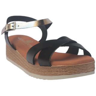 SANDALIA PLATAFORMA REMEI NEGRO