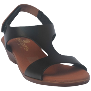 SANDALIA LIA CUÑA NEGRO