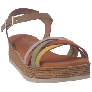 SANDALIA PLATAFORMA ALLA TAUPE COMBI