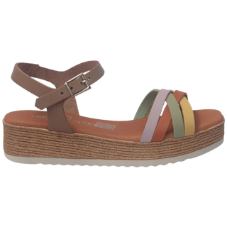 SANDALIA PLATAFORMA ALLA TAUPE COMBI