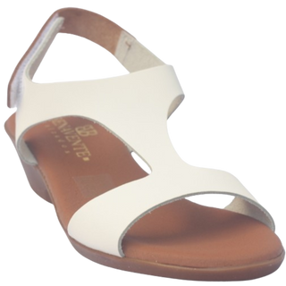 SANDALIA LIA CUÑA BLANCA