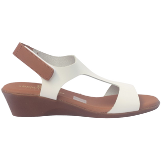 SANDALIA LIA CUÑA BLANCA