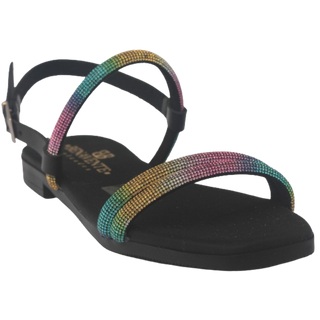 SANDALIA PLANA ITZIAR NEGRO CONVI