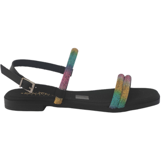 SANDALIA PLANA ITZIAR NEGRO CONVI