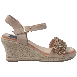 SANDALIA ESPARTO CORAL BEIGE