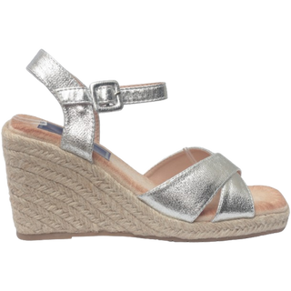 SANDALIA ESPARTO YASMINE PLATA