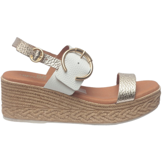 SANDALIA CUÑA NAZA CHAMPANG COMBI