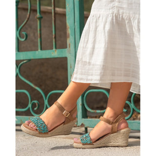 SANDALIA ESPARTO CORAL CAMEL