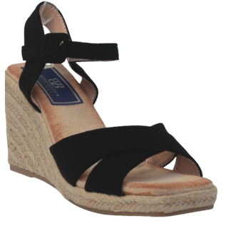 SANDALIA ESPARTO YASMINE NEGRO