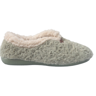 ZAPATILLA PARA EL HOGAR CERRADA NUBES KAKI