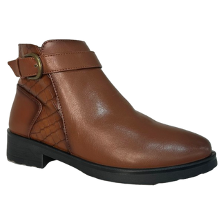 BOTIN TACON MEDIO AMOR CUERO