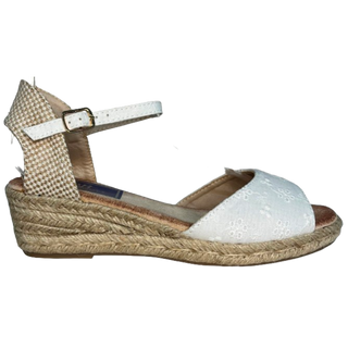 CUÑA DE ESPARTO LENA BLANCA PLANTILLA MEMORY FOAM