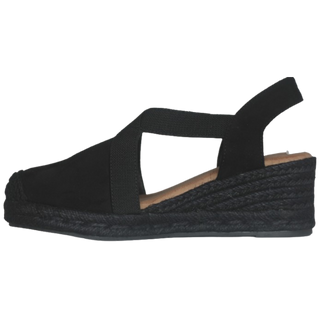 CUÑA DE ESPARTO ENERO NEGRO/NEGRO 4 CUERDAS