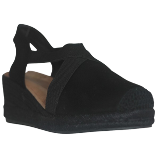 CUÑA DE ESPARTO ENERO NEGRO/NEGRO 4 CUERDAS