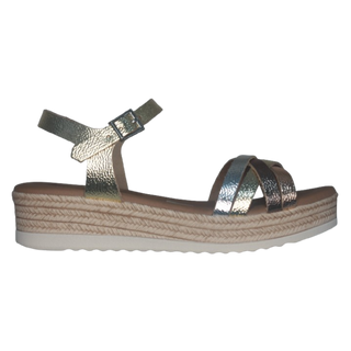 SANDALIA PLATAFORMA ALLA PLATINO COMBI