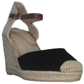 CUÑA ESPARTO MAYO PLANTILLA MEMORY FOAM NEGRO