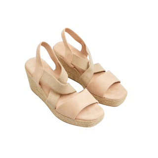 SANDALIA CUÑA CLARIN BEIGE