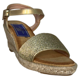 SANDALIA CUÑA TAMARI ORO