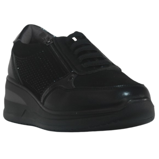 ZAPATO COMODO DEPORTIVO GLACIAR NEGRO