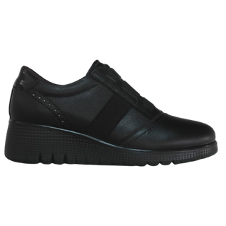 ZAPATO COMODO GRANADA-004 PIEL NEGRO
