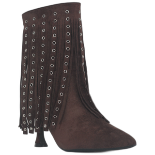 BOTIN FLECO TACON GLAM MARRON